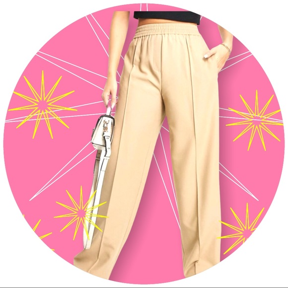 Topshop Pinseam Stretch Twill Pants In 